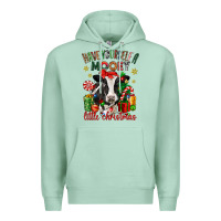 Seafoam have yourself a little christmas cow Premium Hoodie - CowGirlArtShop