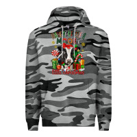 Slate Camo have yourself a little christmas cow Premium Hoodie - CowGirlArtShop
