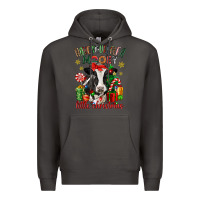 Smoke have yourself a little christmas cow Premium Hoodie - CowGirlArtShop