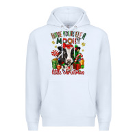 White have yourself a little christmas cow Premium Hoodie - CowGirlArtShop