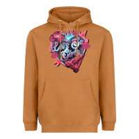 Meerkat Let's go girls pink Valentine's Day Heavyweight Hoodie - HowdyJamesFarm