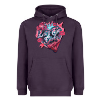 Plum Let's go girls pink Valentine's Day Heavyweight Hoodie - HowdyJamesFarm