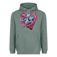 Sage Let's go girls pink Valentine's Day Heavyweight Hoodie - HowdyJamesFarm