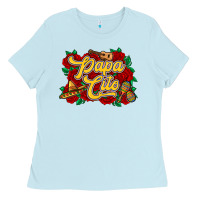 Baby Blue Papa cito Ladies Tee - RanaPortraitStore