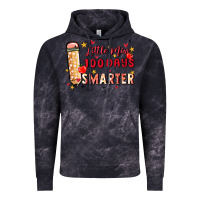 Cloud Black little miss 100 days smarter Vintage Hoodie - MaliasSmallBusiness