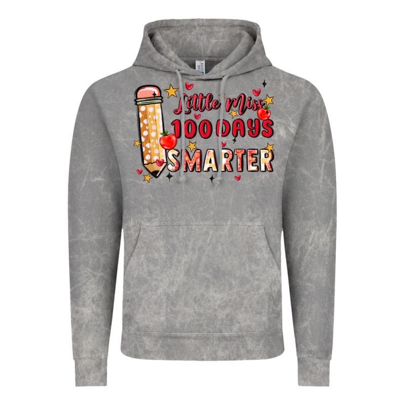 Little Miss 100 Days Smarter Vintage Hoodie by MaliasSmallBusiness | Teevron