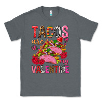 Charcoal Heather tacos are my valentine Classic Tee - NancyCooperArtShop