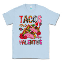 Dusty Blue tacos are my valentine Classic Tee - NancyCooperArtShop