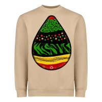 Mushroom teardrop african pattern Heavyweight Sweatshirt - BundleAndBundleShop