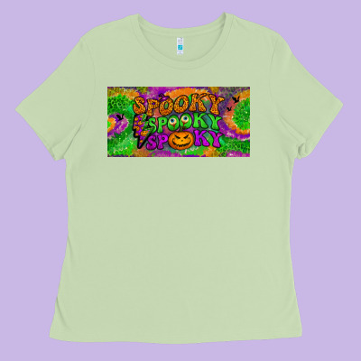 Spooky License Plate Ladies Tee Designed By Bundleandbundleshop