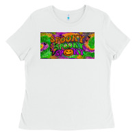 White spooky license plate Ladies Tee - BundleAndBundleShop