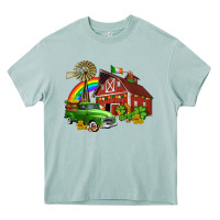 Arona barn st patricks with truck and shamrocks Heavy Core Tee - AdoDesignShop