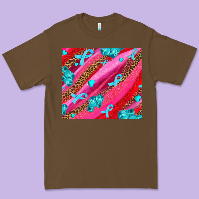 Cancer Boxing Gloves And Cancer Ribbon Premium Tee Designed By Adodesignshop