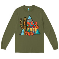 Army Green Wıld and Free Long Sleeve Tee - JahusDesignShop