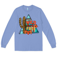 Colony Blue Wıld and Free Long Sleeve Tee - JahusDesignShop