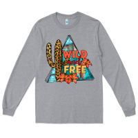 Heather Grey Wıld and Free Long Sleeve Tee - JahusDesignShop