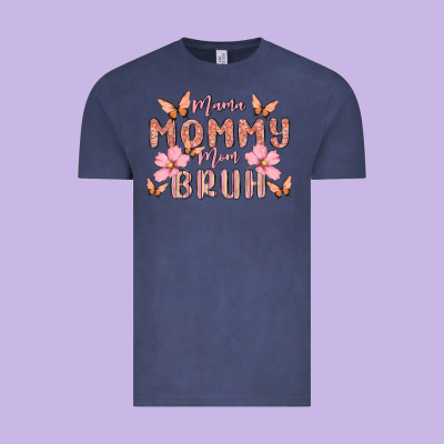 Mama Mommy Mom Bruh Vintage Tee Designed By Maliassmallbusiness
