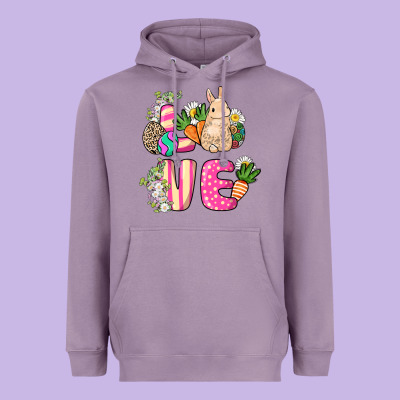 Love Easter Day Heavyweight Hoodie Designed By Howdyjamesfarm