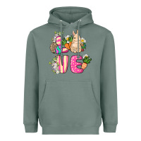 Sage Love Easter Day Heavyweight Hoodie - HowdyJamesFarm