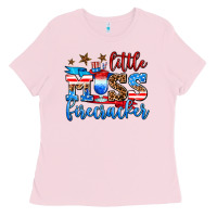 Bubblegum Pink little miss firecracker Ladies Tee - AdoDesignShop