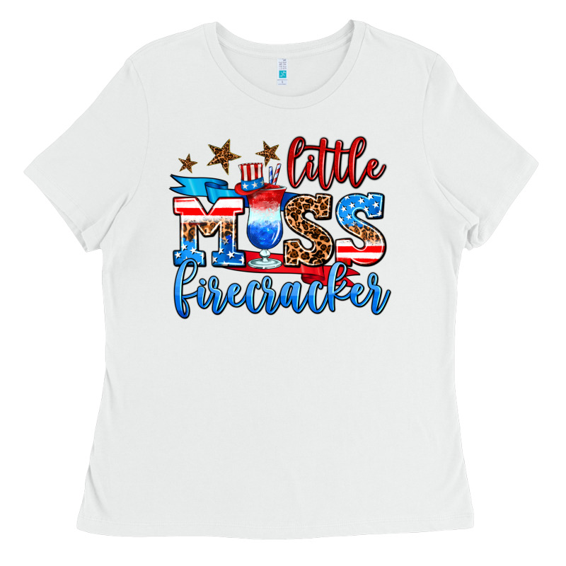 Little Miss Firecracker Ladies Tee by AdoDesignShop | Teevron