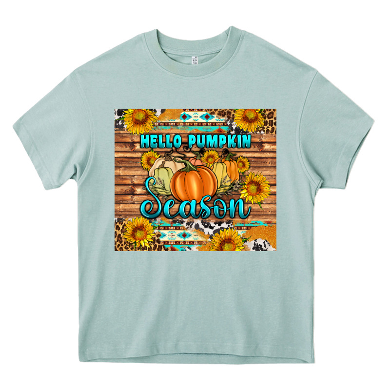 Hello Pumpkin Season Tumbler Heavy Core Tee by Artiststas | Teevron