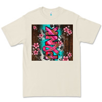 Bone western pattern pink with floral cancer ribbon Premium Tee - AdoDesignShop