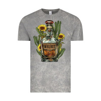 Cloud Rock western whiskey bottle Vintage Tee - NancyCooperArtShop