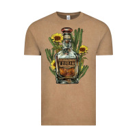 Vintage Coffee western whiskey bottle Vintage Tee - NancyCooperArtShop