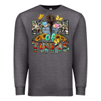 Charcoal Heather Mom of twins Mother's Day Premium Sweatshirt - CowGirlArtShop