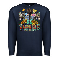 Navy Mom of twins Mother's Day Premium Sweatshirt - CowGirlArtShop