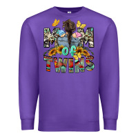 Purple Mom of twins Mother's Day Premium Sweatshirt - CowGirlArtShop