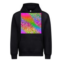 Black neon glitter leopard seamless pattern Urban Hoodie - BundleAndBundleShop