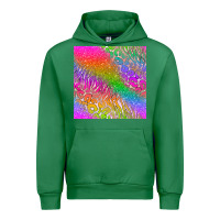 Emerald neon glitter leopard seamless pattern Urban Hoodie - BundleAndBundleShop