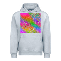 Heather Grey neon glitter leopard seamless pattern Urban Hoodie - BundleAndBundleShop