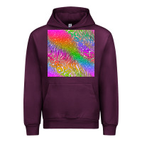 Mauve Wine neon glitter leopard seamless pattern Urban Hoodie - BundleAndBundleShop