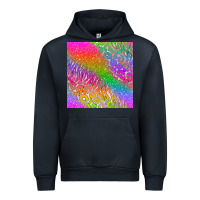 Navy neon glitter leopard seamless pattern Urban Hoodie - BundleAndBundleShop