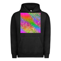 Pigment Black neon glitter leopard seamless pattern Urban Hoodie - BundleAndBundleShop