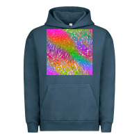 Pigment Midnight Navy neon glitter leopard seamless pattern Urban Hoodie - BundleAndBundleShop