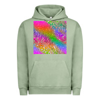 Pigment Oil Green neon glitter leopard seamless pattern Urban Hoodie - BundleAndBundleShop