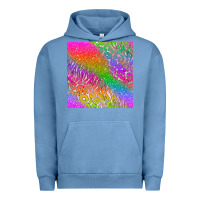 Pigment Pebble Blue neon glitter leopard seamless pattern Urban Hoodie - BundleAndBundleShop