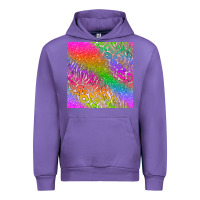 Tulip neon glitter leopard seamless pattern Urban Hoodie - BundleAndBundleShop