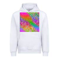 White neon glitter leopard seamless pattern Urban Hoodie - BundleAndBundleShop