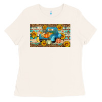 Bone Fall truck sunflowers Ladies Tee - Artiststas