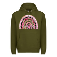 Army Green cancer rainbow Premium Hoodie - CowGirlArtShop