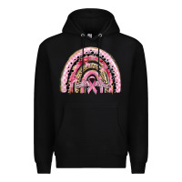 Black cancer rainbow Premium Hoodie - CowGirlArtShop