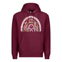 Burgundy cancer rainbow Premium Hoodie - CowGirlArtShop