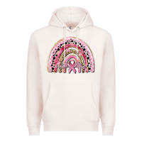 Pale Pink cancer rainbow Premium Hoodie - CowGirlArtShop