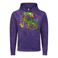 Cloud Purple mardi gras tree rex Vintage Hoodie - MaliasSmallBusiness