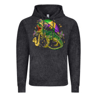 Vintage Black mardi gras tree rex Vintage Hoodie - MaliasSmallBusiness